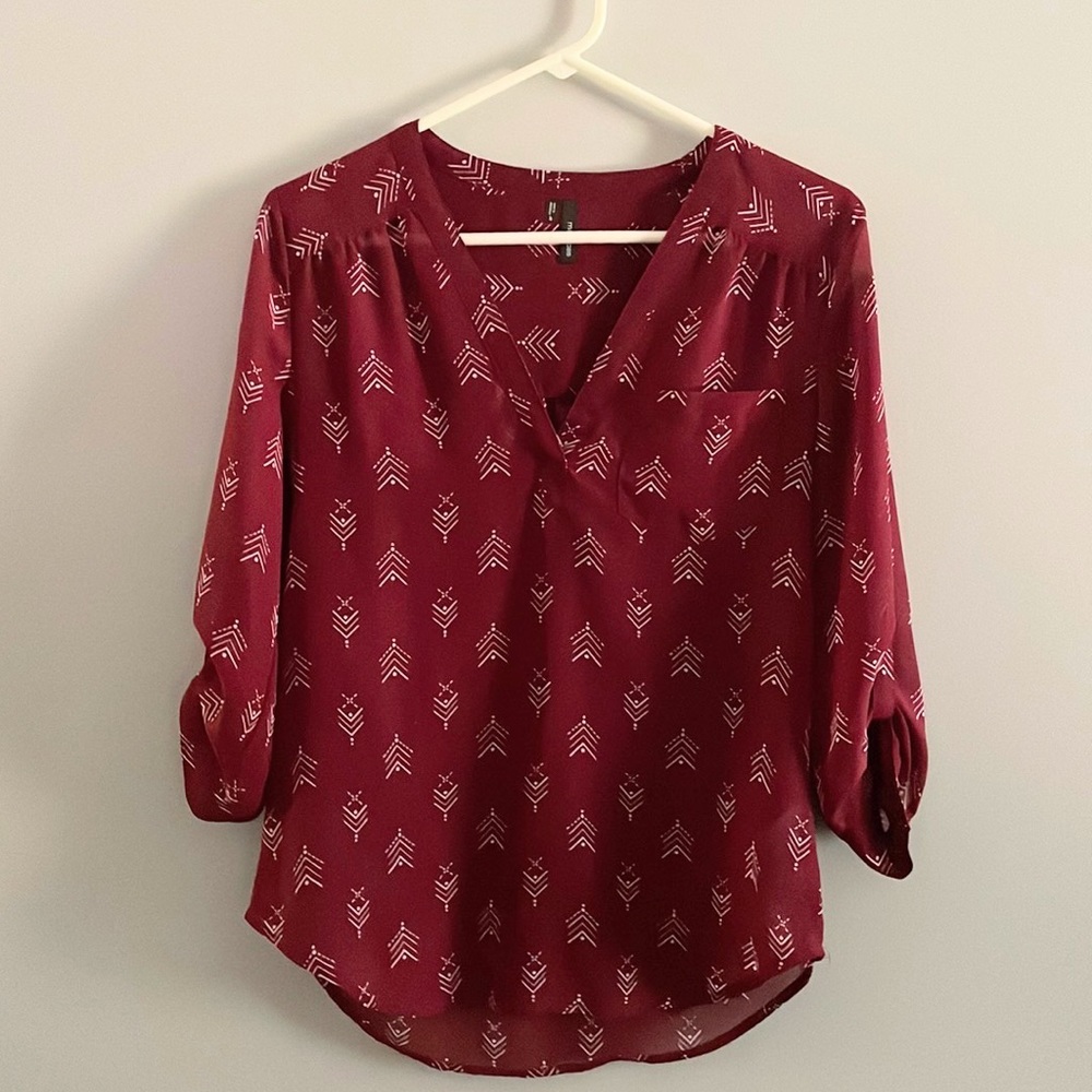 Maurices V neck Blouse